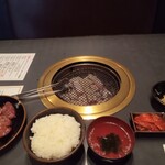 炭火焼肉食道園 - Wハラミ定食（通常の肉２倍！）