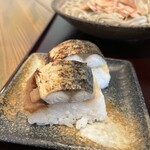 あみだそば はなれ - 福井県のもうひとつの名物・焼きサバ寿司。お蕎麦と一緒にいただくのが定番です。