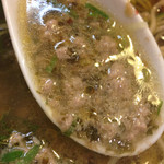 雨は、やさしく - 鶏白レバーペーストを溶き入れて♬