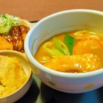 若鯱家 - 選べる麺は、もちろんカレーうどんです〜♥