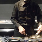 鉄板焼 Baknos - カウンター席は特等席