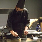 鉄板焼 Baknos - ニンニク炒め ガーリックライス