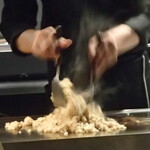 鉄板焼 Baknos - ニンニク炒め ガーリックライス