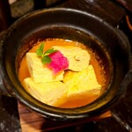 炭と蕎麦と釜めし はら田 - はらだのだし巻き