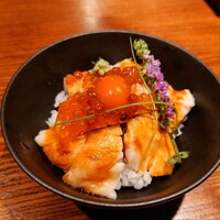 鳥さと 別邸 - ささみ、きんかんユッケ丼