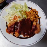 洋食の店 南海 - 令和6年7月 ランチタイム(11:30〜15:00)
            日替わりサービスランチ 税込800円
            トンカツ、みそ汁、ライス