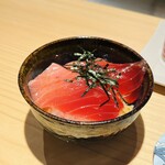 銀座 青天 - 東丼 マグロの漬けを御飯に 