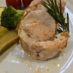 キッチン ブルー グローブ - ガランティーヌの断面