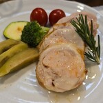 キッチン ブルー グローブ - ガランティーヌの中の海老は大きい！！