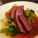 エスポワール - 日祝限定ランチのメイン。今日のお肉は鴨。