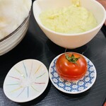 こひる庵 - トマト飴はすかさず待避で最後のお楽しみ♡