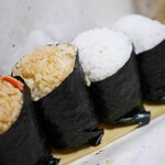 にぎりめし - 醤油握りと塩握り