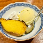 酒と魚 comaru - この冷やし焼き芋？が甘く濃厚で美味かった