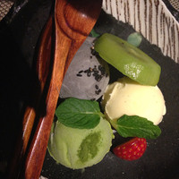 池袋　鉄板焼　ORCA - デザートがアイスクリームしかなかったかなあ、結局食べてなかった（涙）