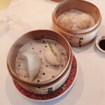 中國菜 奈良町 枸杞 - ウイキョウ、海老にら、もち米団子、ヤマトポーク小籠包