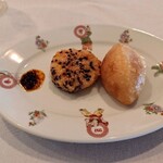 中國菜 奈良町 枸杞 - とうもろこし胡麻、ハムスイコー