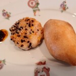 中國菜 奈良町 枸杞 - とうもろこし海老胡麻、ハムスイコー