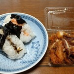 ヤマキチ - さけ＆塩昆布＆げそ揚げ゜