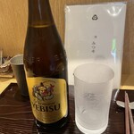 麺 みつヰ - エビスビール