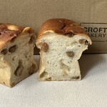 クロフトベーカリー - グリーンレーズンブレッド　断面