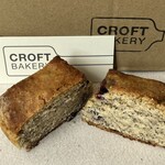 クロフトベーカリー - ブルーベリーの全粒粉スコーン　断面