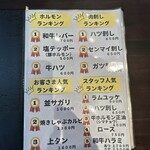 炭火焼肉 にく式 - メニュー（2024.7/16）