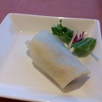中国料理 梨杏 - スモークダック　フルーツソース　サラダ添え
                  