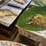懐石宿水鳳園 - 朝食の、ほうば味噌　あまご