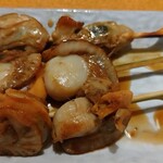 浜海道 - ホタテ串・カキ串