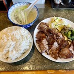 牛たんの店一休 - 牛たん定食 1.5人前、ライス大盛り