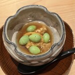 鮨 さかい - うにと銀杏のお出汁がけ