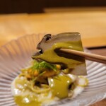 まとい 銀座 - 鮑も肉厚