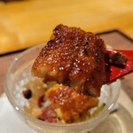 まとい 銀座 - 鰻、パリパリで美味しかった