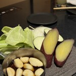 焼肉 川かみ - 野菜盛り合わせ