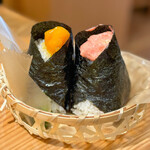おにぎり屋 梅のり - 卵黄醤油漬け ＆ 明太クリームチーズ☆