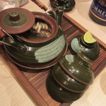 香家 - 蝦夷鮑と木野子の土瓶蒸し