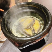 十皿 - 鮑の土鍋ご飯