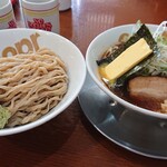 ラーメン金子 - つけ麺(小)サビ玉・バターTP