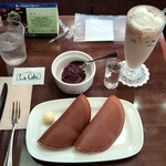 文明堂茶館 ル・カフェ - ドリンクセット(アイスカフェ・オ・レ)