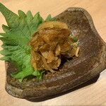 最魚の晩餐～寿司と牡蠣と日本酒の裏切り～ - 松前漬