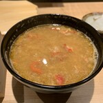 最魚の晩餐～寿司と牡蠣と日本酒の裏切り～ - あら汁