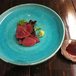 まる山 - 宮古牛のイチボの炙り