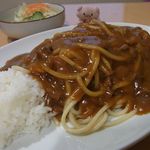 スパゲティ コモ - 日替わりスパゲティ５００円（ライス・サラダ付）
