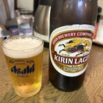 正竜亭 - 最後はキリン瓶！！