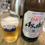 正竜亭 - 途中からアサヒ瓶！！