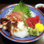 藤吉 - 本日のおまかせ竹(3000円)の鮪、いなだ、真だこのお刺身