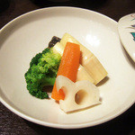 藤吉 - 本日のおまかせ竹(3000円)のにしんと野菜の煮物