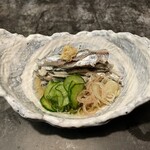 味噌坐　玉響 - コイワシの酢〆（酢〆いわし）