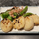 味噌坐　玉響 - 西京焼と野菜焼（ホタテ、万願寺とうがらし）