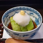 よし町 - 2024.7 阿見町大竹スイカ農園賀茂茄子煮おろし